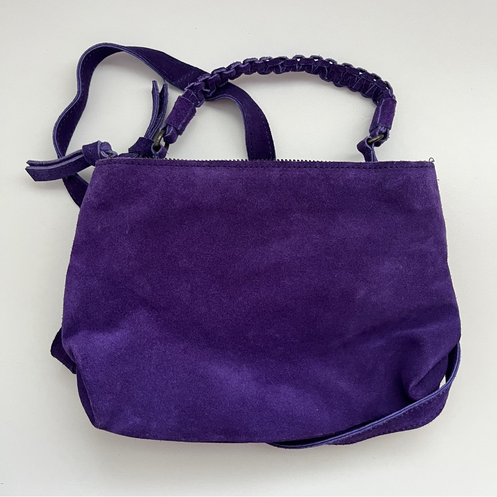 Free People Purple Suede Crossbody Bag - Picture 8 of 10